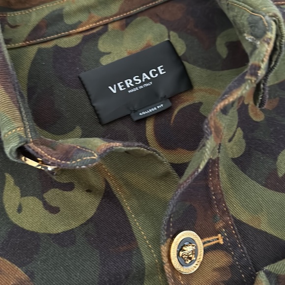 Versace button down camo jacket - Picture 5 of 5